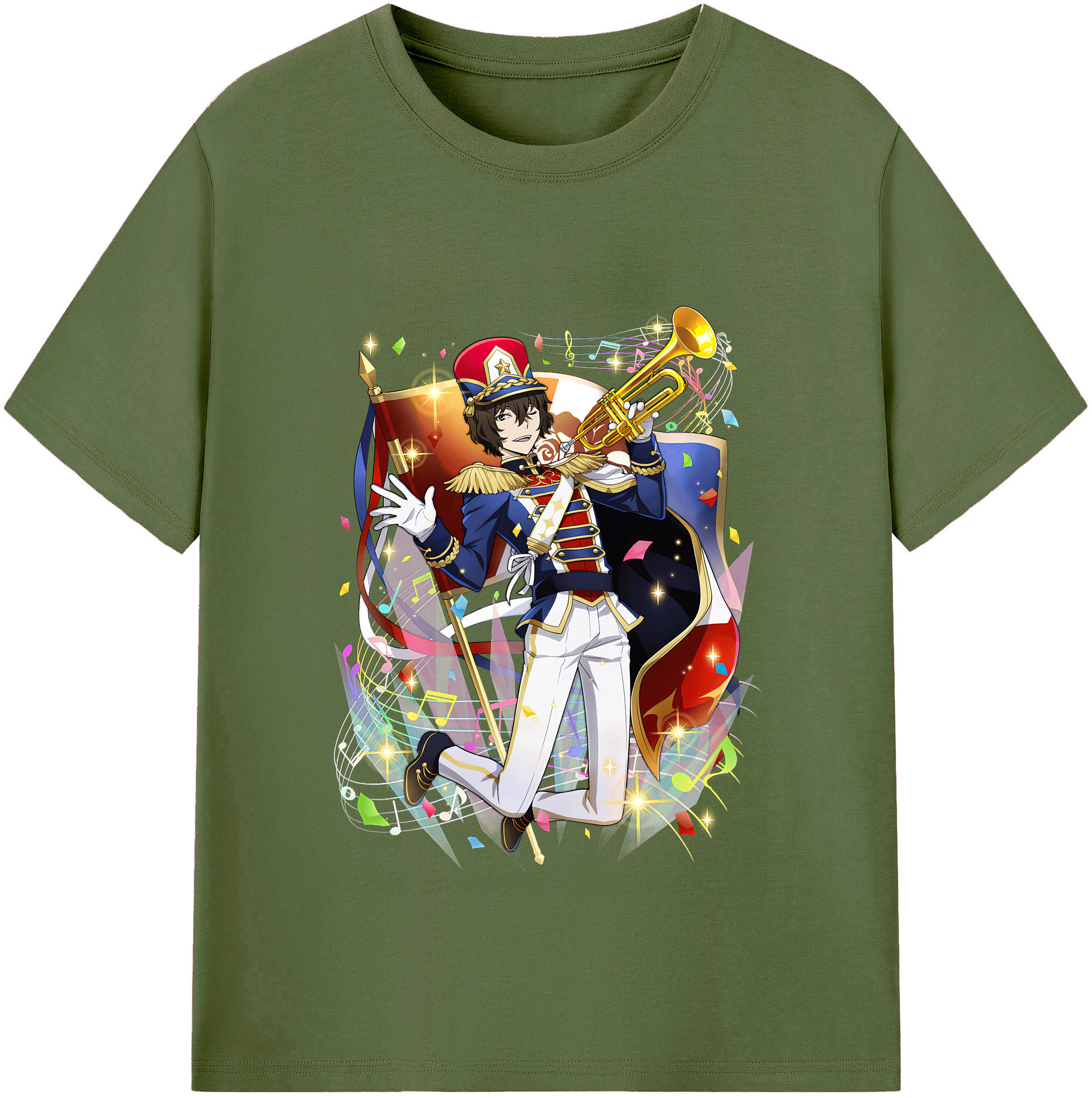 （画像用） 文豪ストレイドッグス Bungo Stray Dogs 綿100％半袖Tシャツ（フロントプリント）